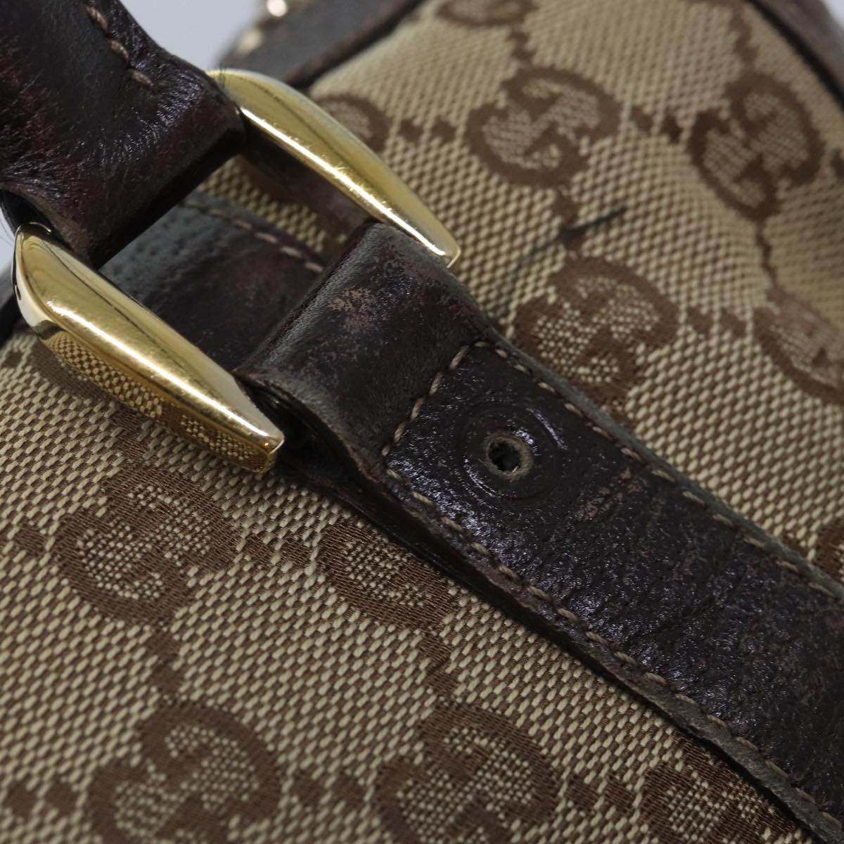 GUCCI GG Canvas Hand Bag Beige Gold 130942 ep5406