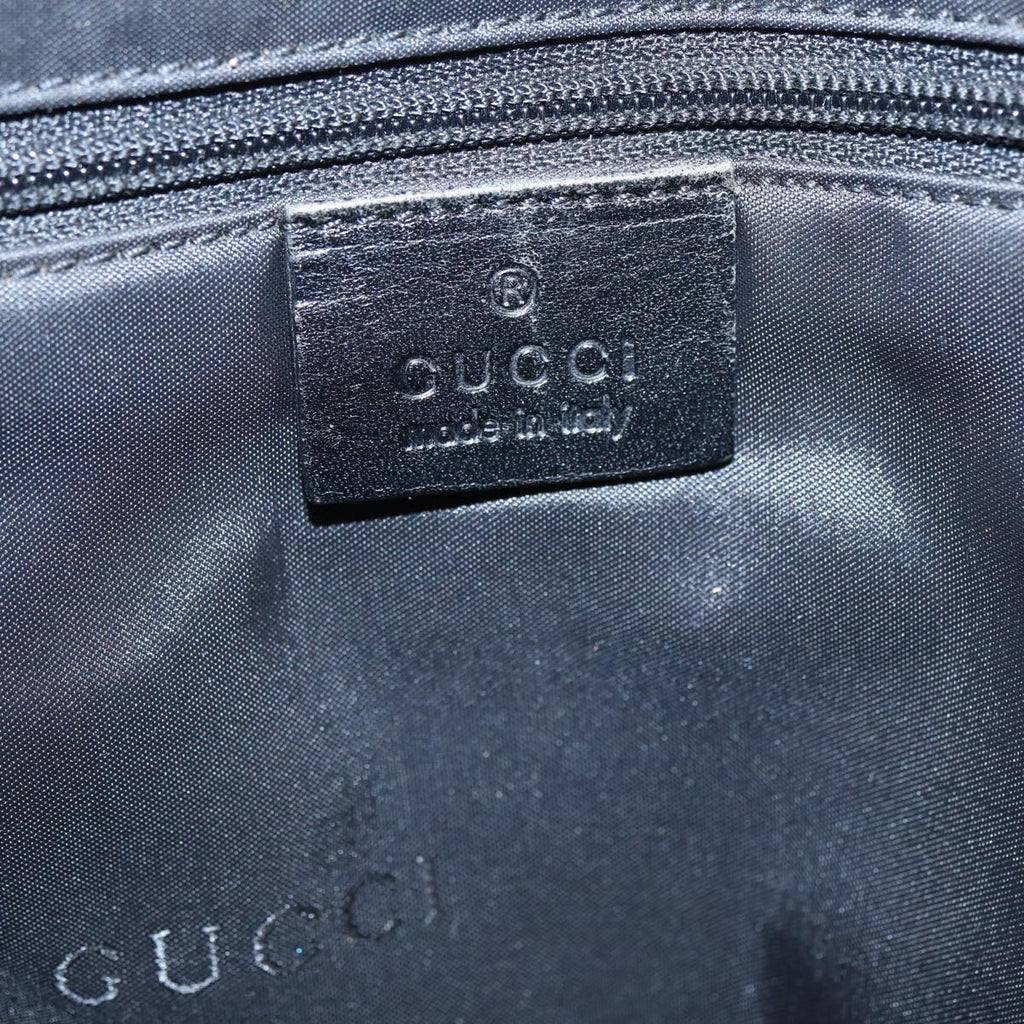 GUCCI Jackie Tote Bag Nylon Black Silver 002 1064 3444 ep5408
