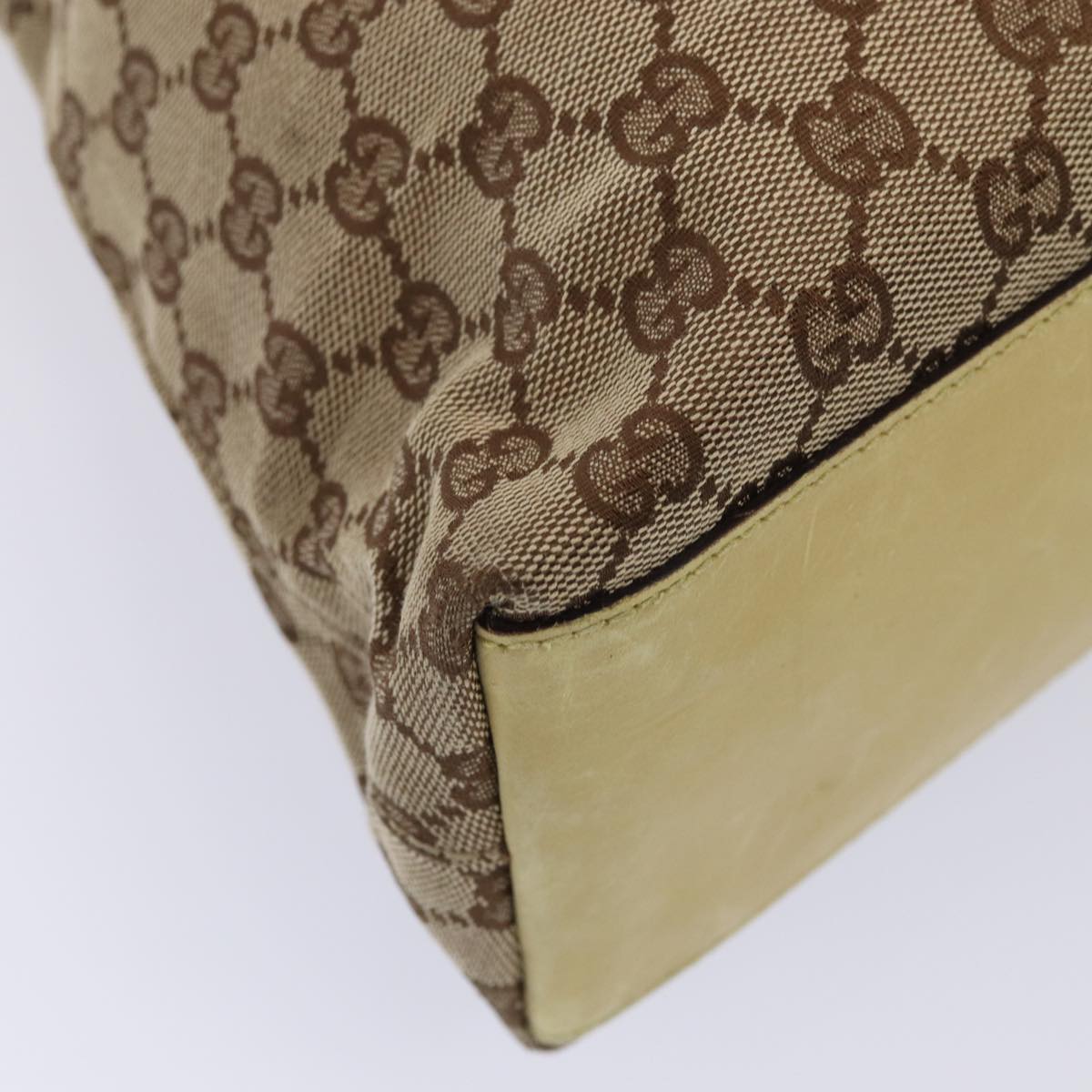 GUCCI GG Canvas Shoulder Bag Beige Gold 109190 ep5411