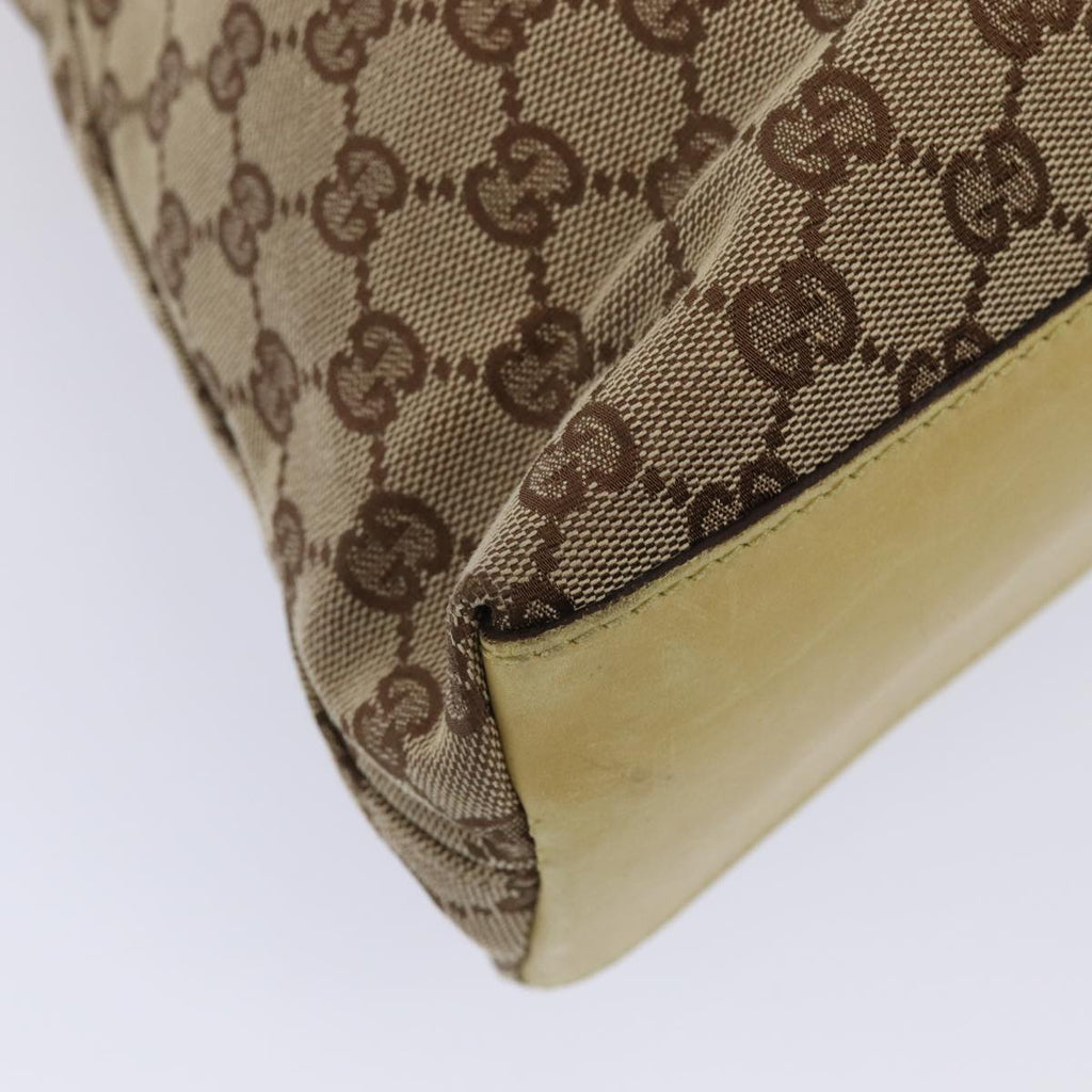 GUCCI GG Canvas Shoulder Bag Beige Gold 109190 ep5411
