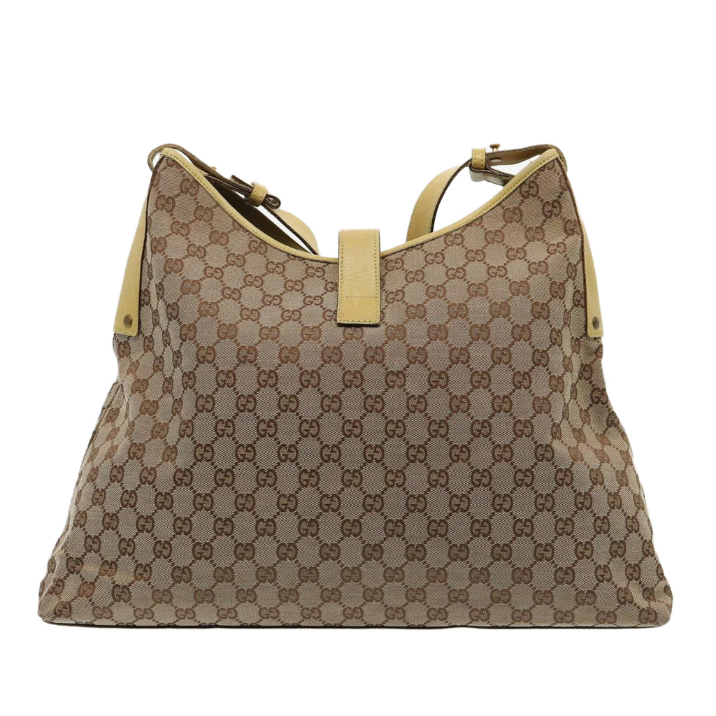 GUCCI GG Canvas Shoulder Bag Beige Gold 109190 ep5411
