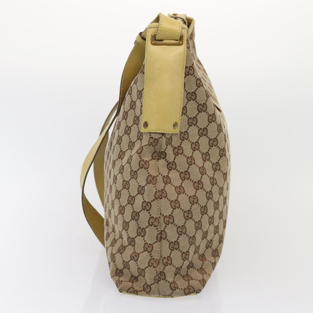 GUCCI GG Canvas Shoulder Bag Beige Gold 109190 ep5411