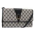 GUCCI GG Supreme Shoulder Bag PVC Leather Navy Gold 94 02 050 ep5428
