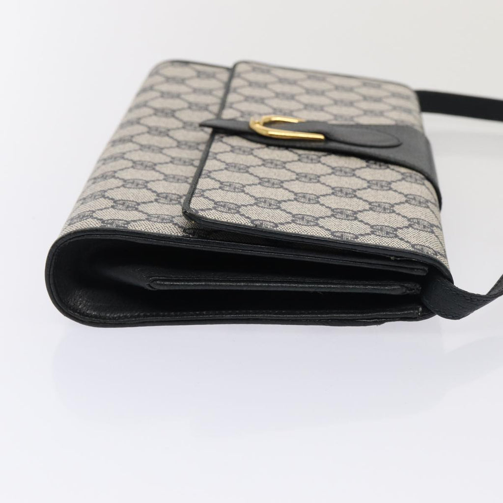 GUCCI GG Supreme Shoulder Bag PVC Leather Navy Gold 94 02 050 ep5428