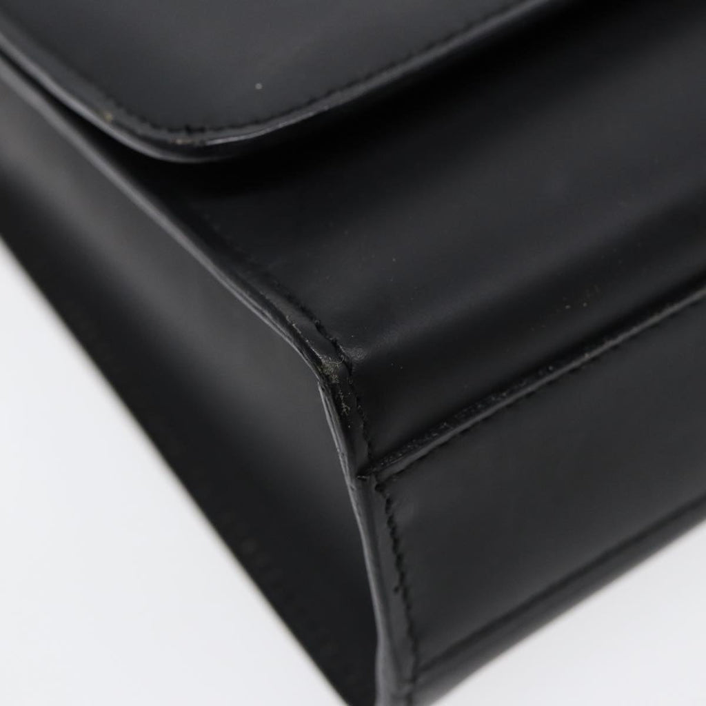 GUCCI Shoulder Bag Leather Black Silver 001 3064 ep5463