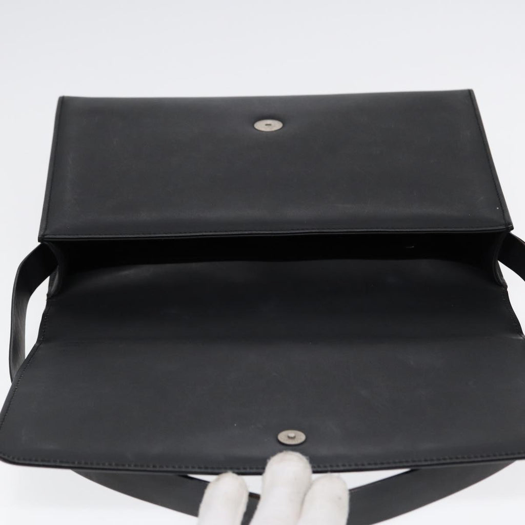 GUCCI Shoulder Bag Leather Black Silver 001 3064 ep5463