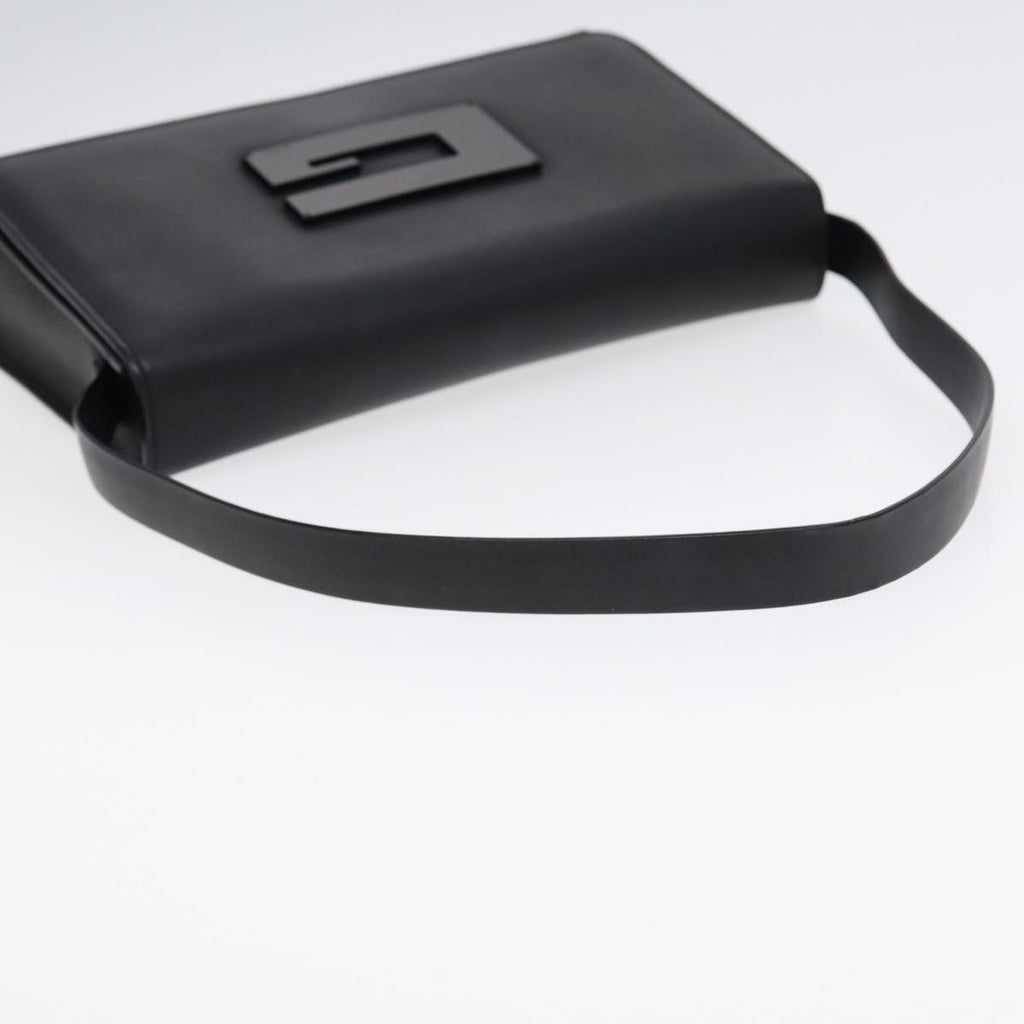 GUCCI Shoulder Bag Leather Black Silver 001 3064 ep5463