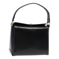 GUCCI Hand Bag Leather Black Gold ep5464