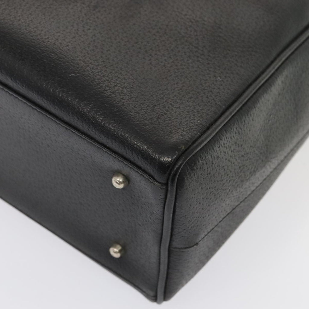 GUCCI Hand Bag Leather Black Silver 002 2865 1313 ep5470