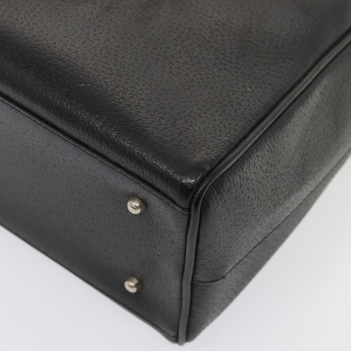 GUCCI Hand Bag Leather Black Silver 002 2865 1313 ep5470