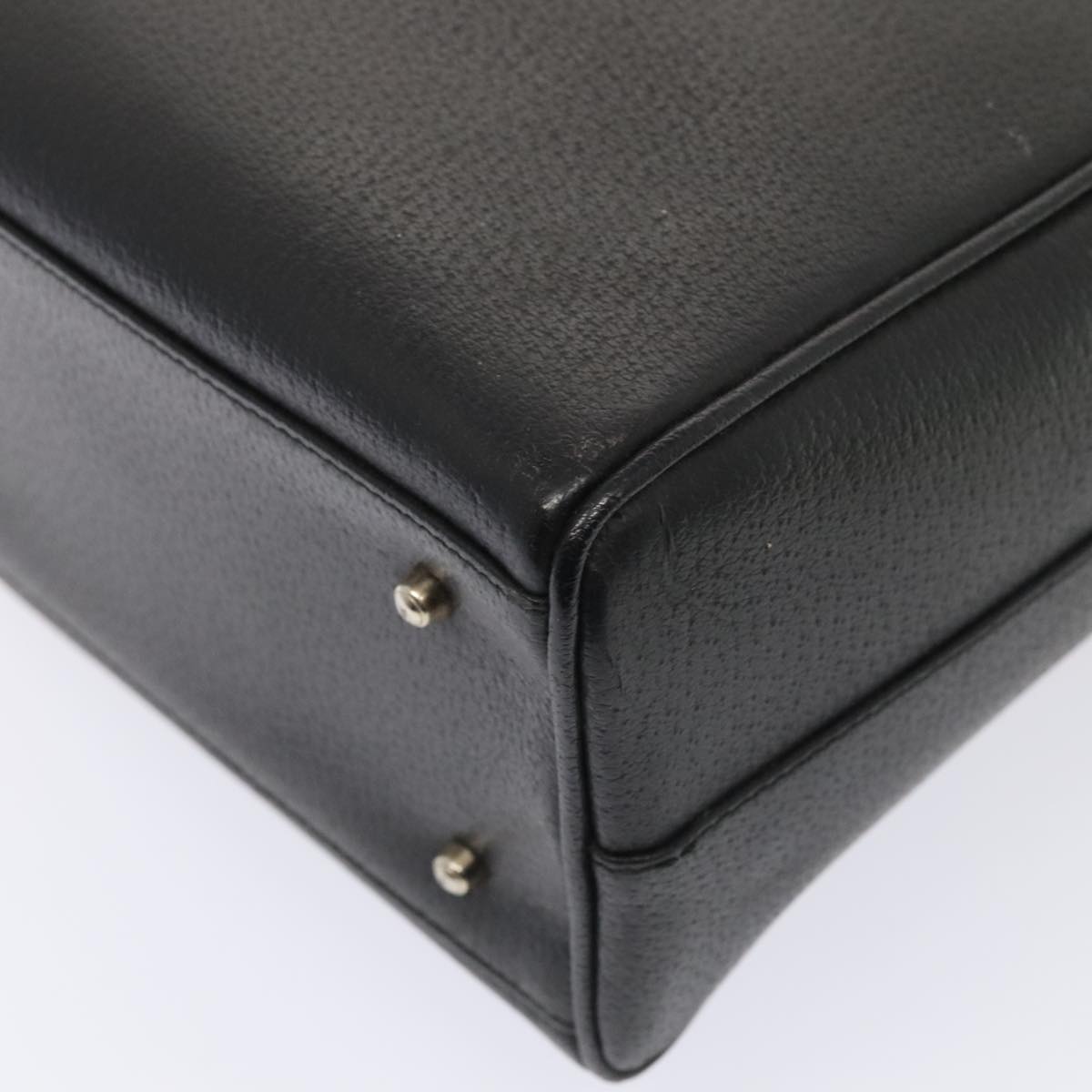 GUCCI Hand Bag Leather Black Silver 002 2865 1313 ep5470