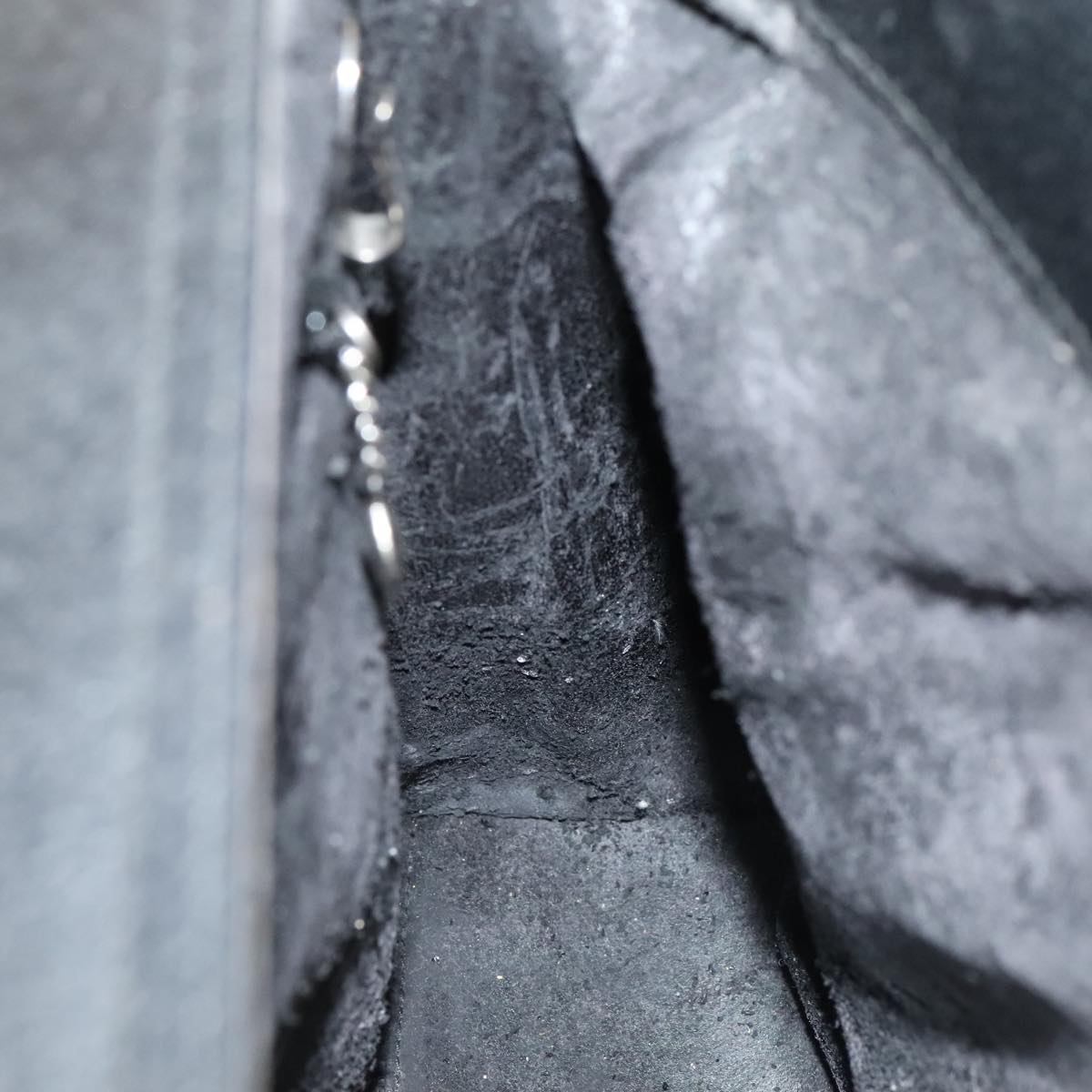 GUCCI Hand Bag Leather Black Silver 002 2865 1313 ep5470