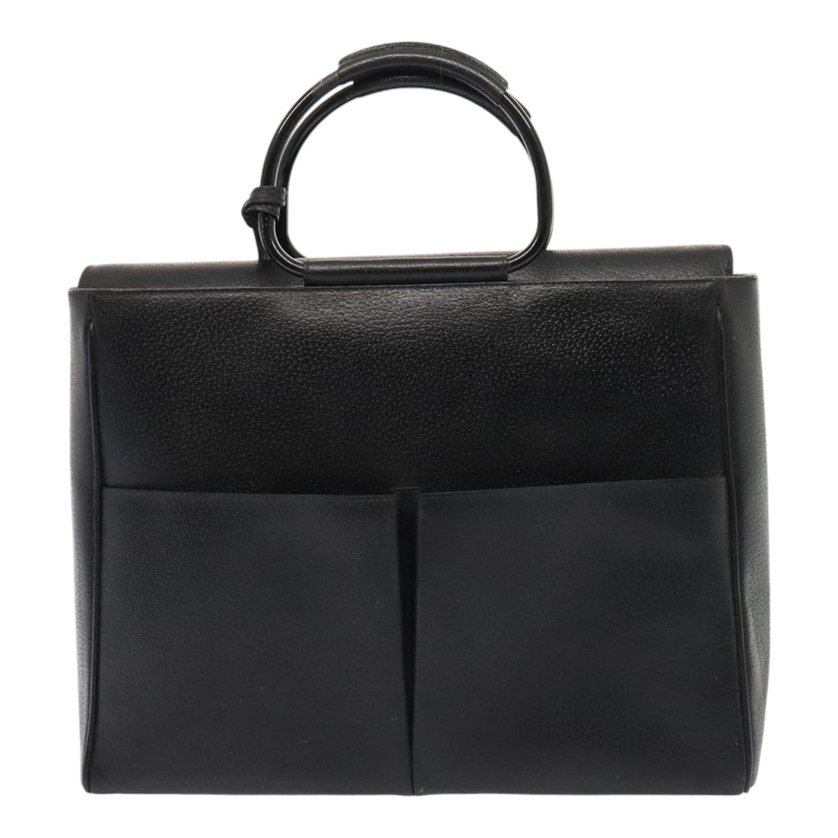 GUCCI Hand Bag Leather Black Silver 002 2865 1313 ep5470