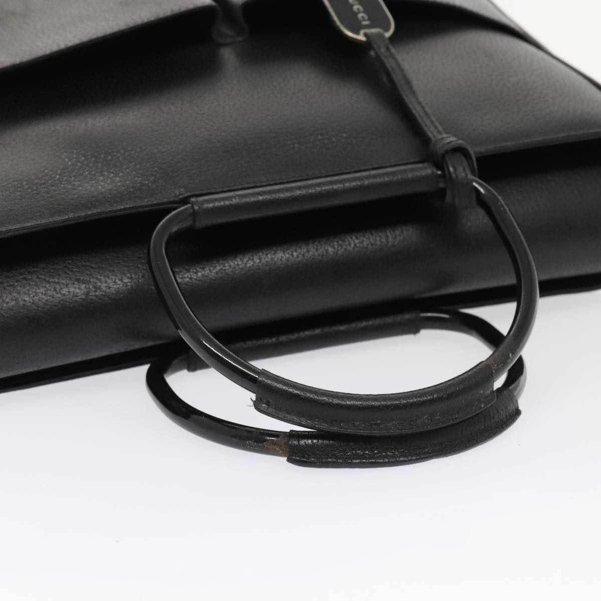 GUCCI Hand Bag Leather Black Silver 002 2865 1313 ep5470