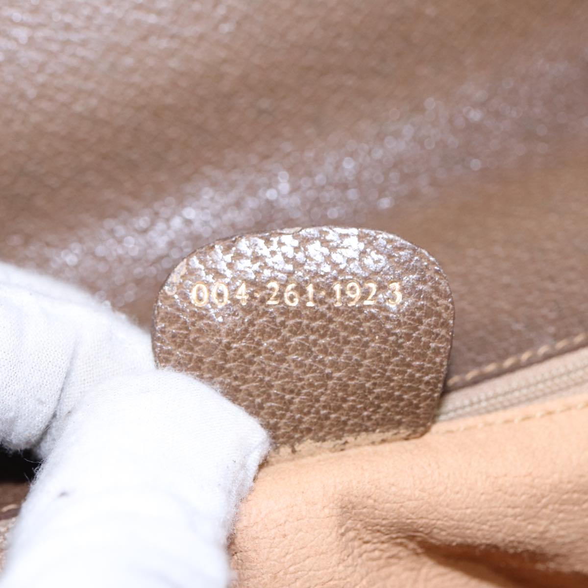 GUCCI GG Supreme Shoulder Bag Beige Gold 004 261 1923 ep5471
