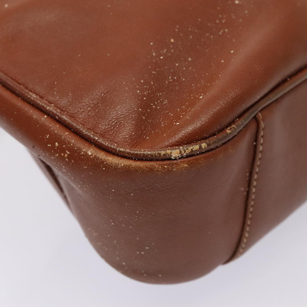 GUCCI Bamboo Hand Bag Leather Brown Gold 001 2404 6380 ep5472