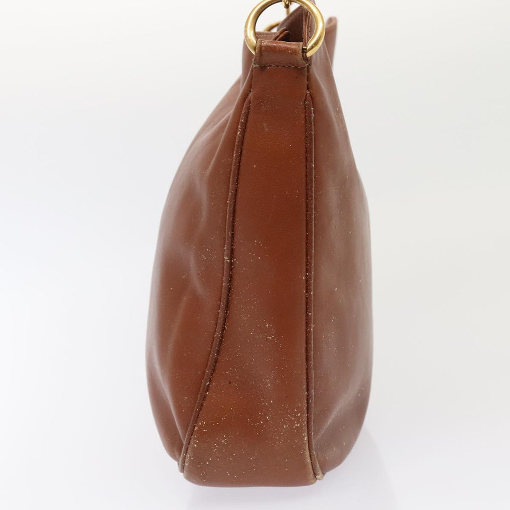 GUCCI Bamboo Hand Bag Leather Brown Gold 001 2404 6380 ep5472