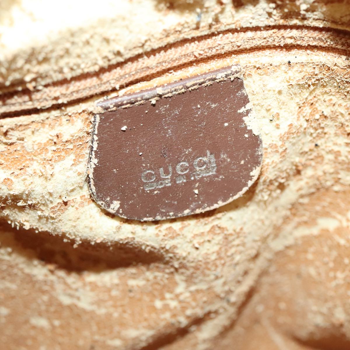 GUCCI Bamboo Hand Bag Suede Brown Gold 001 2113 1638 ep5475