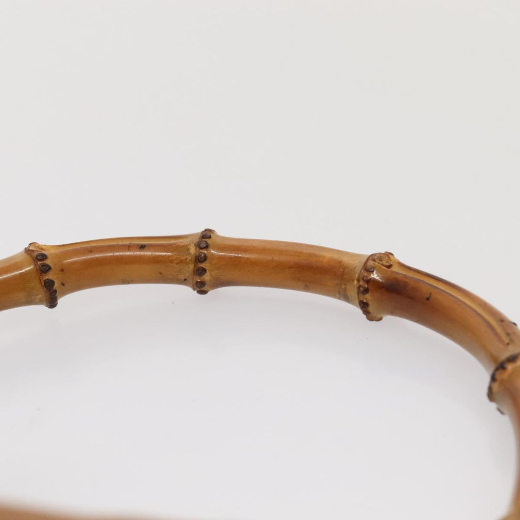 GUCCI Bamboo Hand Bag Suede Brown Gold 001 2113 1638 ep5475