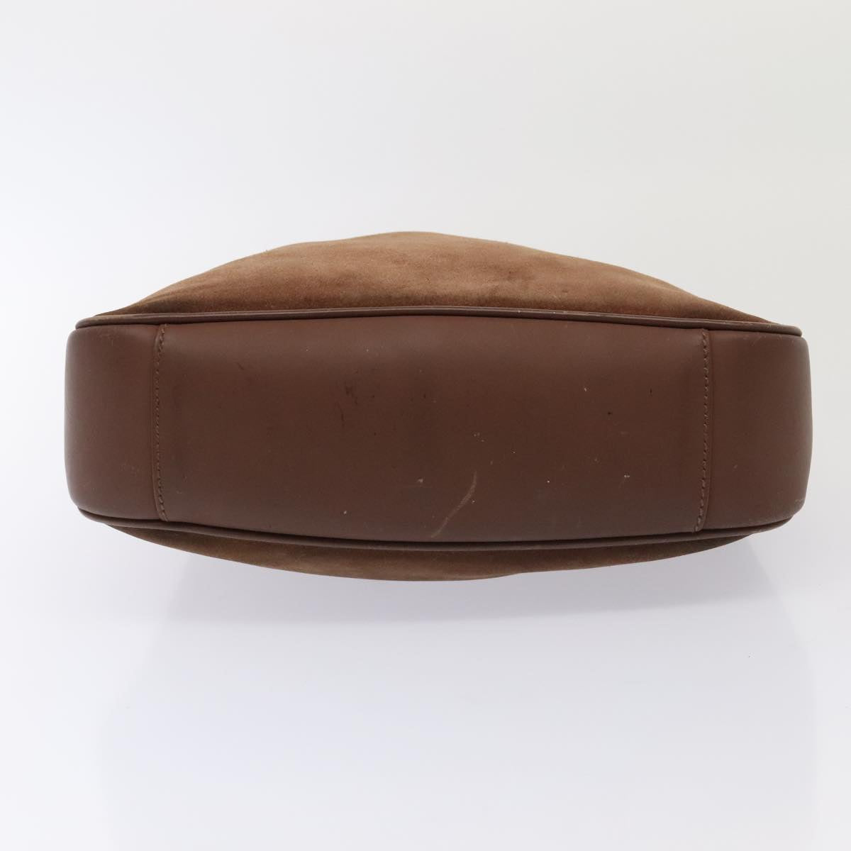 GUCCI Bamboo Hand Bag Suede Brown Gold 001 2113 1638 ep5475