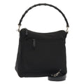 GUCCI Hand Bag Nylon 2way Black Silver 000 0509 ep5500