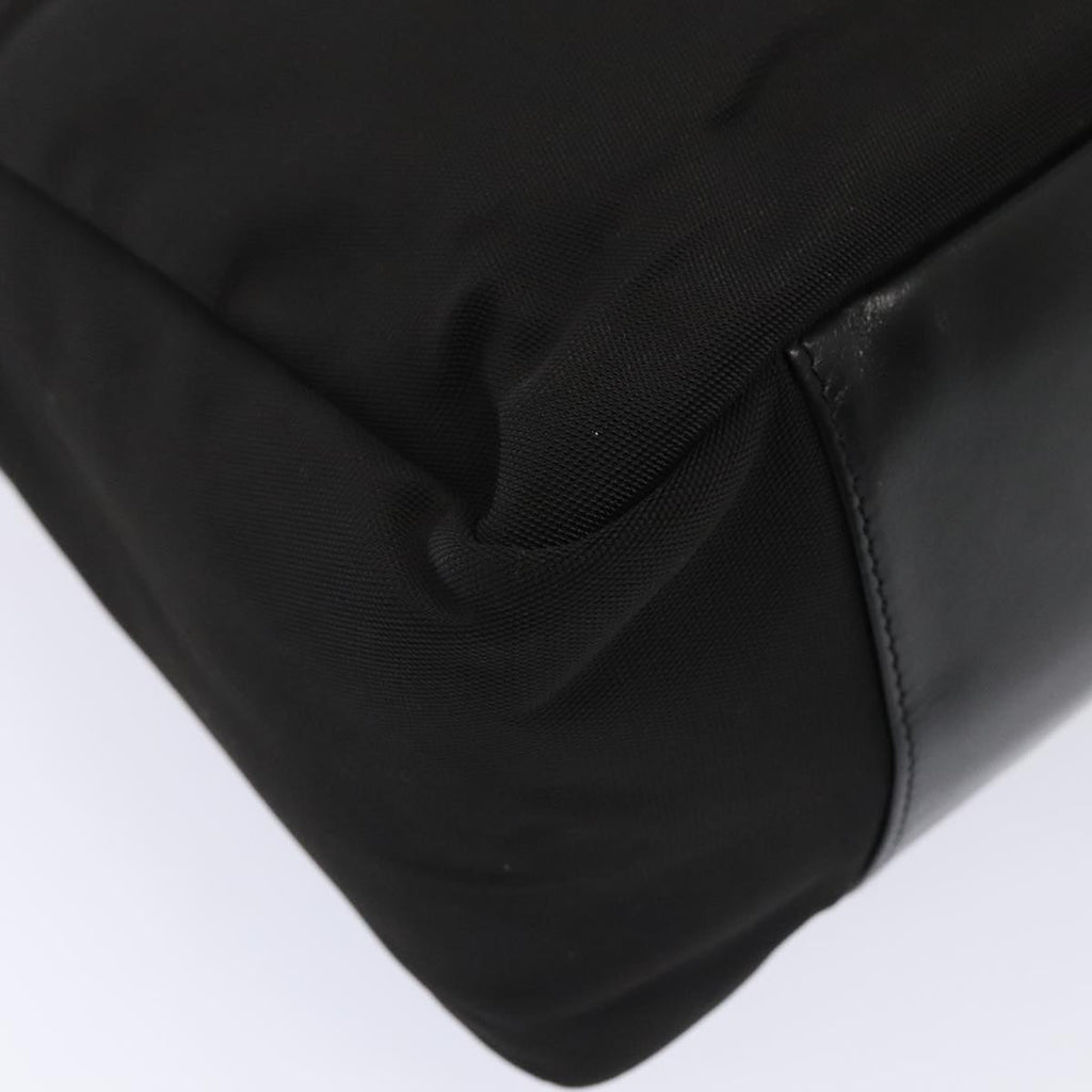 GUCCI Hand Bag Nylon 2way Black Silver 000 0509 ep5500