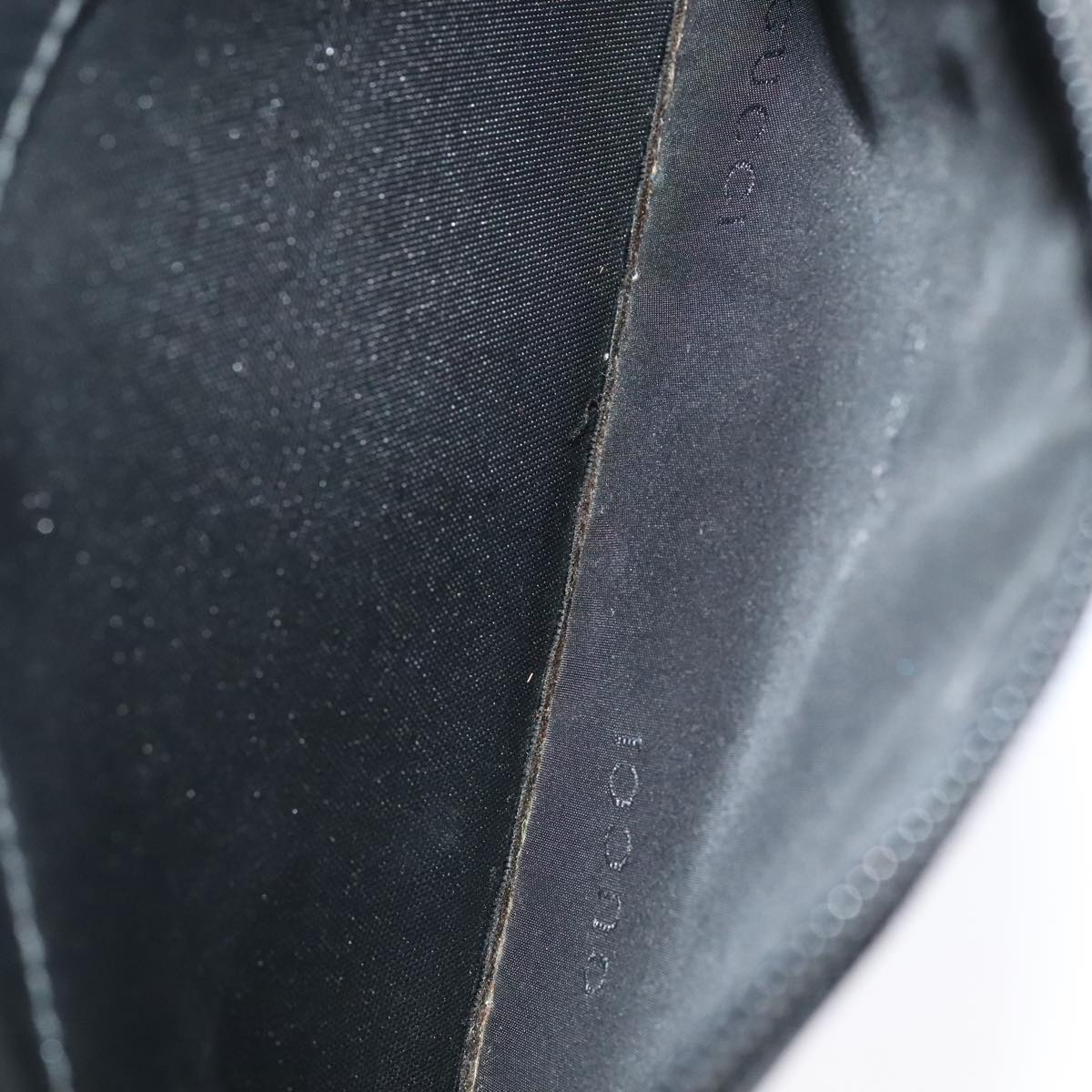 GUCCI Hand Bag Nylon 2way Black Silver 000 0509 ep5500