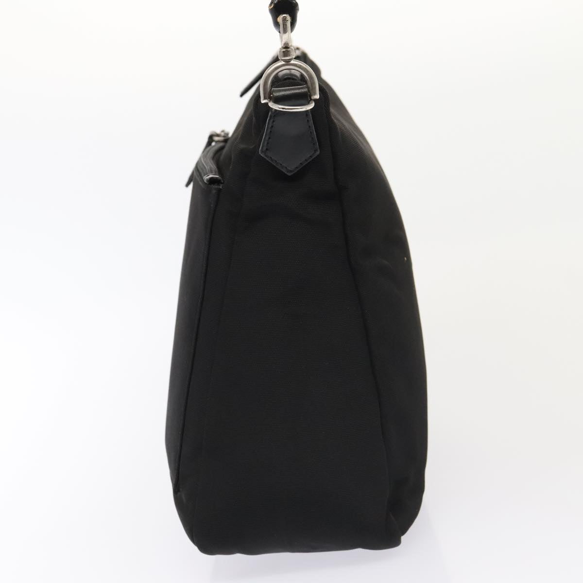 GUCCI Hand Bag Nylon 2way Black Silver 000 0509 ep5500