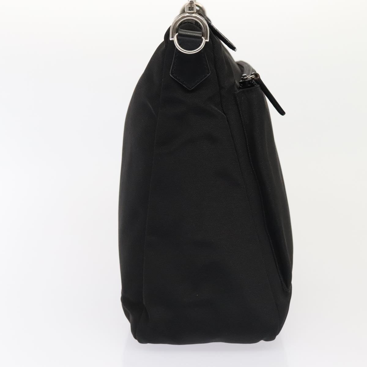 GUCCI Hand Bag Nylon 2way Black Silver 000 0509 ep5500