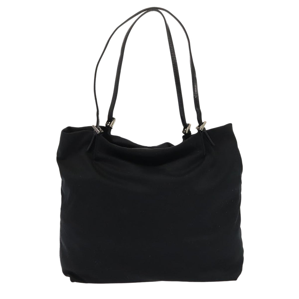 FENDI Tote Bag Nylon Black Silver ep5506