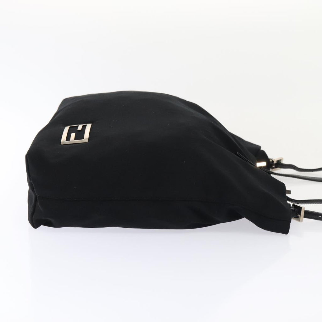 FENDI Tote Bag Nylon Black Silver ep5506