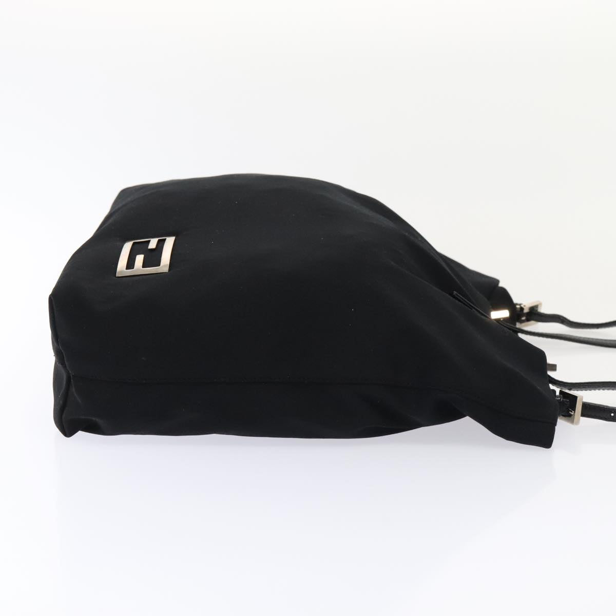 FENDI Tote Bag Nylon Black Silver ep5506
