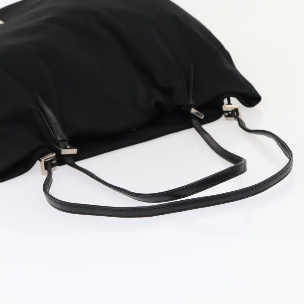 FENDI Tote Bag Nylon Black Silver ep5506
