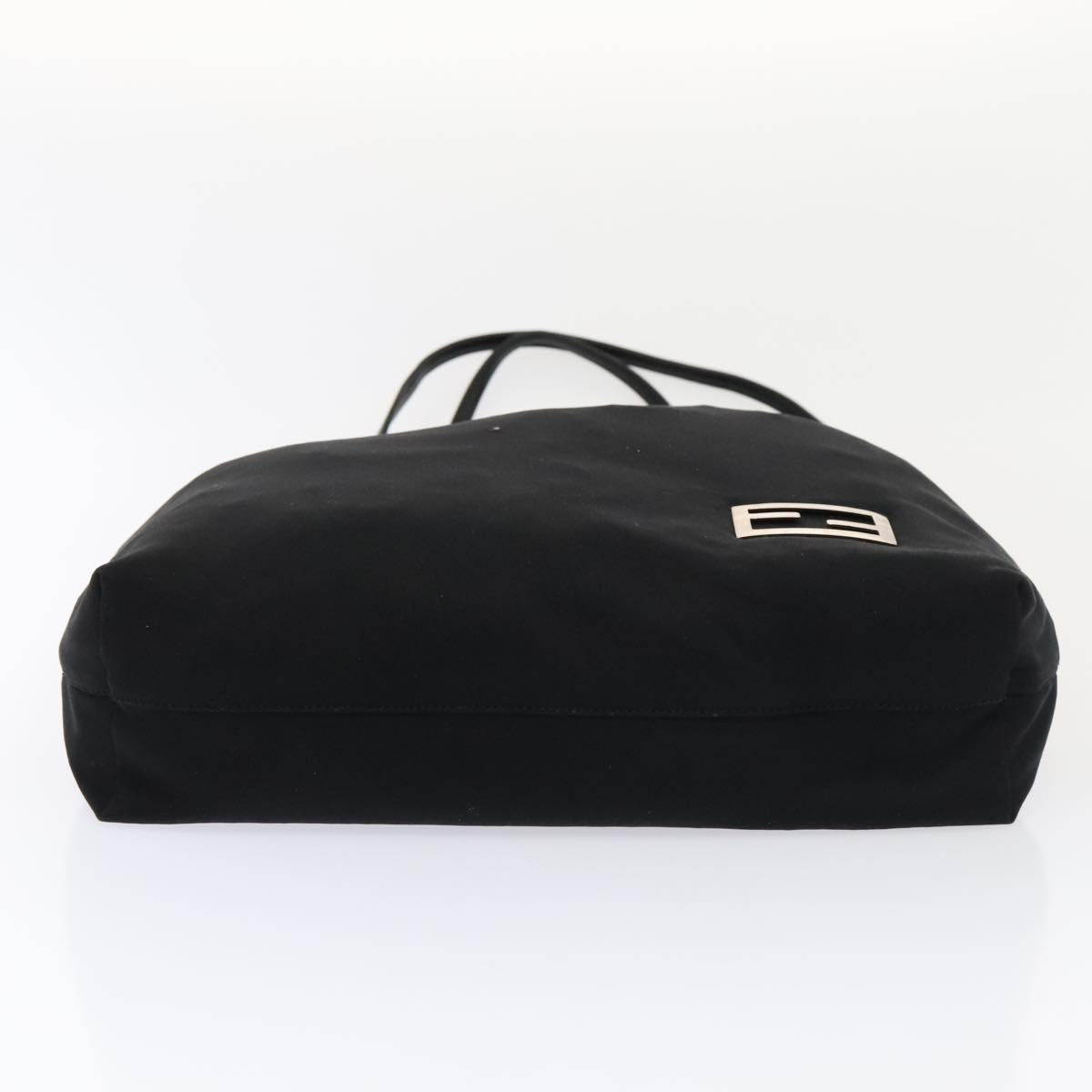 FENDI Tote Bag Nylon Black Silver ep5506