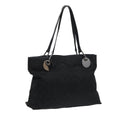 GUCCI GG Canvas Tote Bag Black Silver 120837 ep5509
