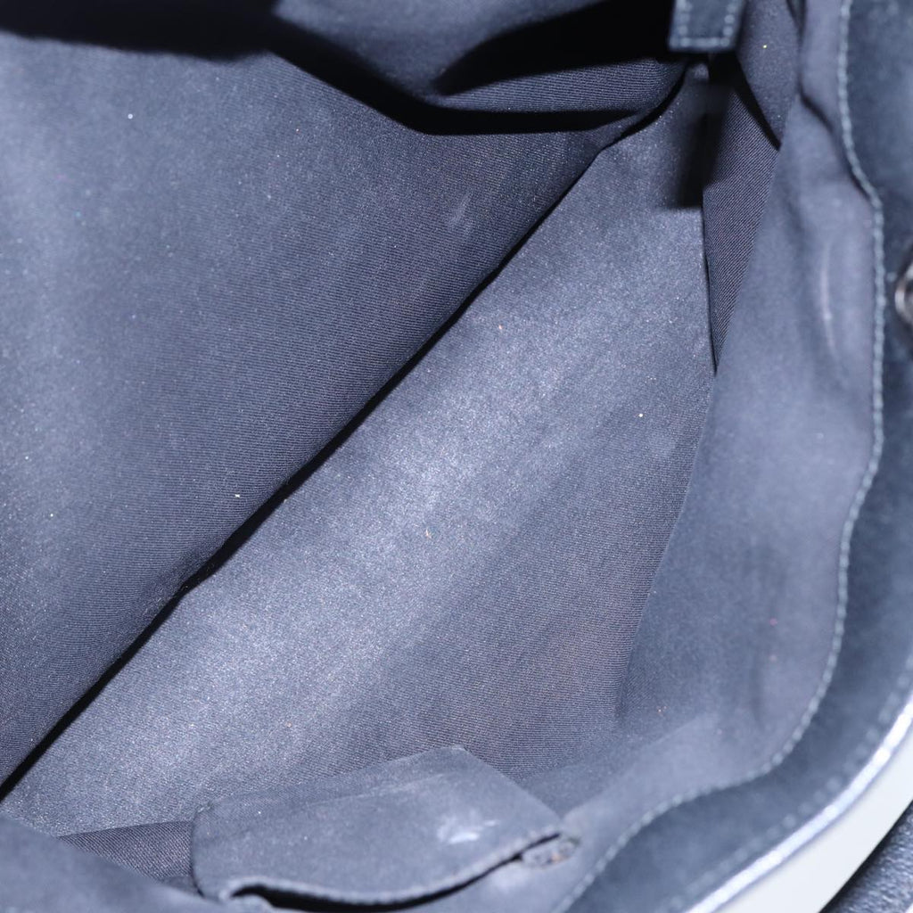 GUCCI GG Canvas Tote Bag Black Silver 120837 ep5509