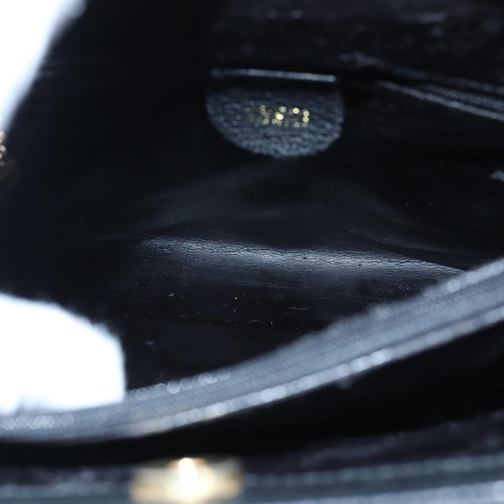 GUCCI Bamboo Hand Bag Suede Leather Black Gold 002 1186 0260 ep5511