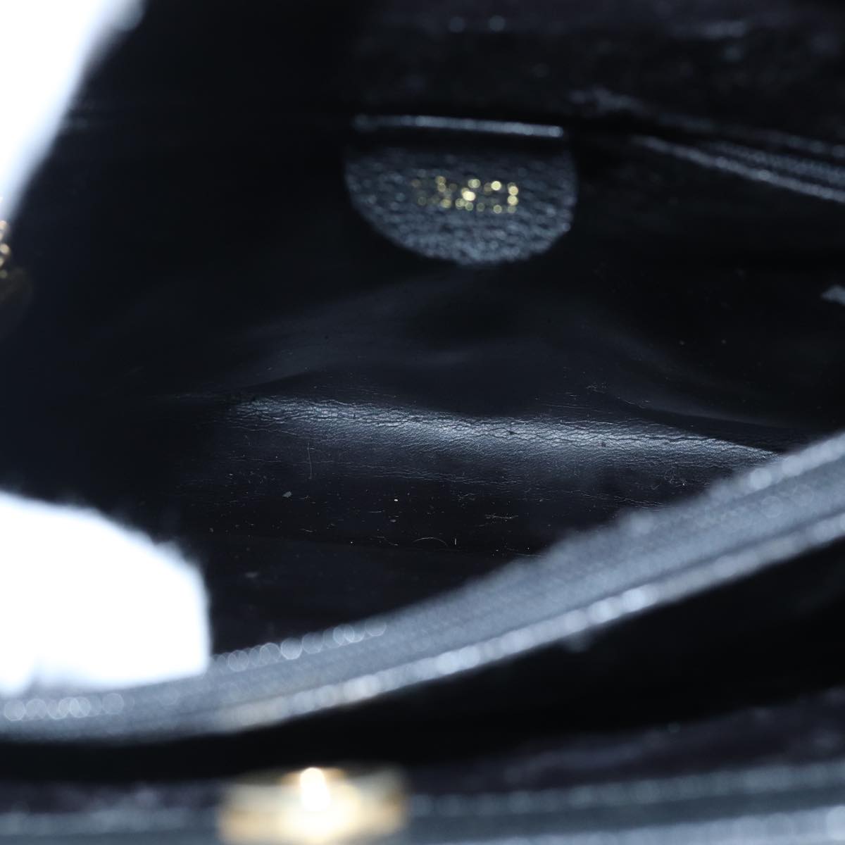 GUCCI Bamboo Hand Bag Suede Leather Black Gold 002 1186 0260 ep5511