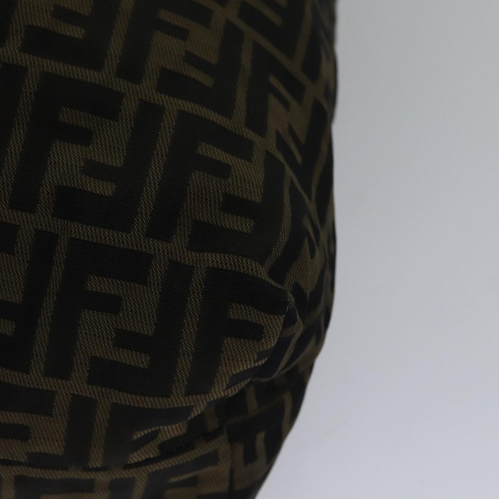 FENDI Zucca Canvas Tote Bag Brown Black gold ep5516
