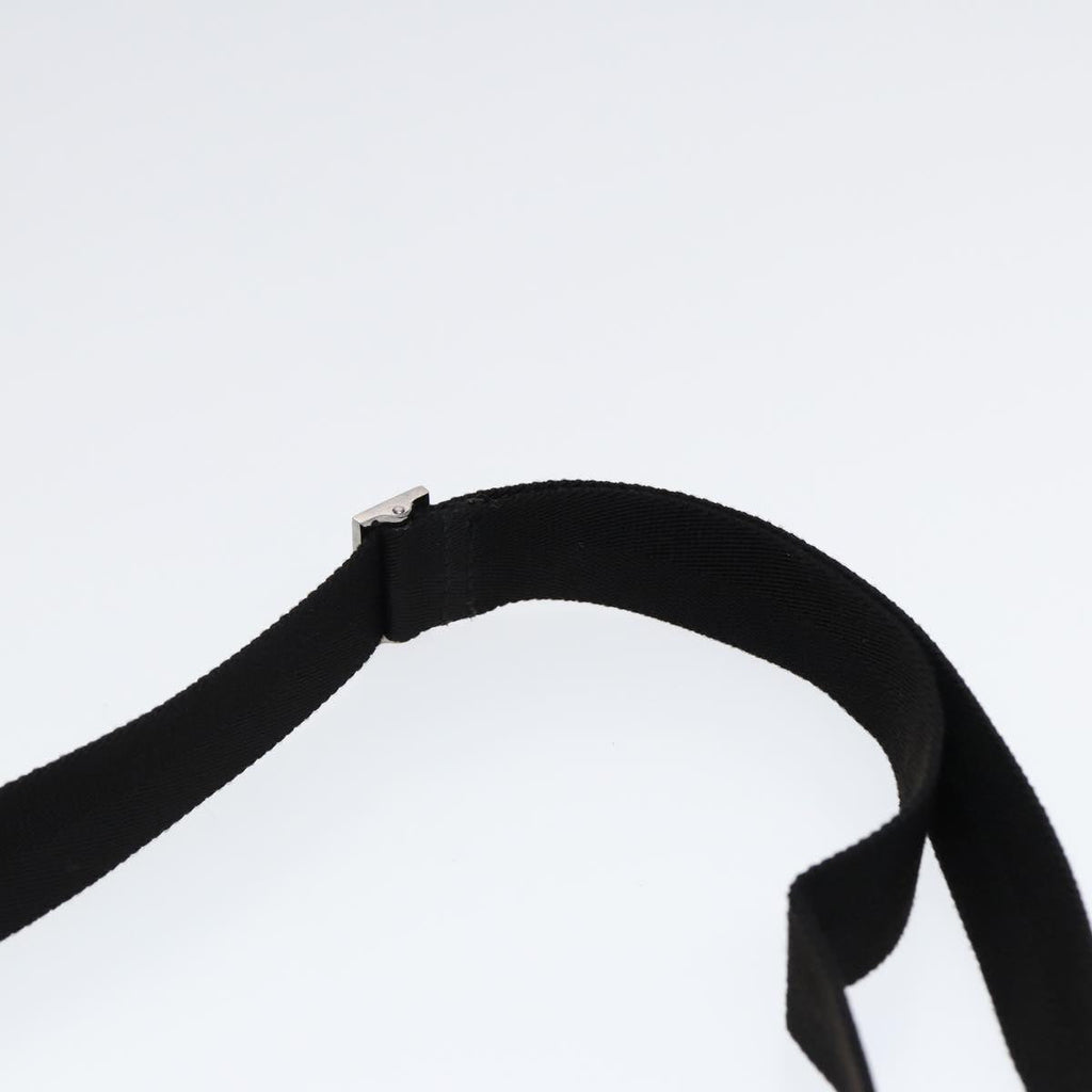 GUCCI GG Canvas Shoulder Bag Black Silver 110054 ep5541