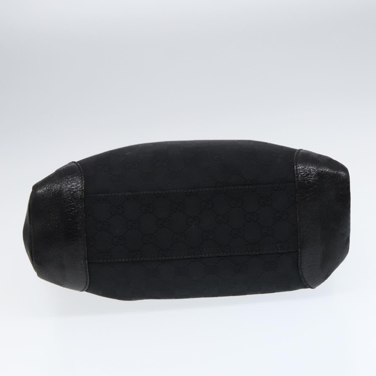 GUCCI GG Canvas Shoulder Bag Black Silver 110054 ep5541