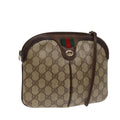 GUCCI GG Supreme Web Sherry Line Shoulder Bag PVC Beige 904 02 047 ep5542