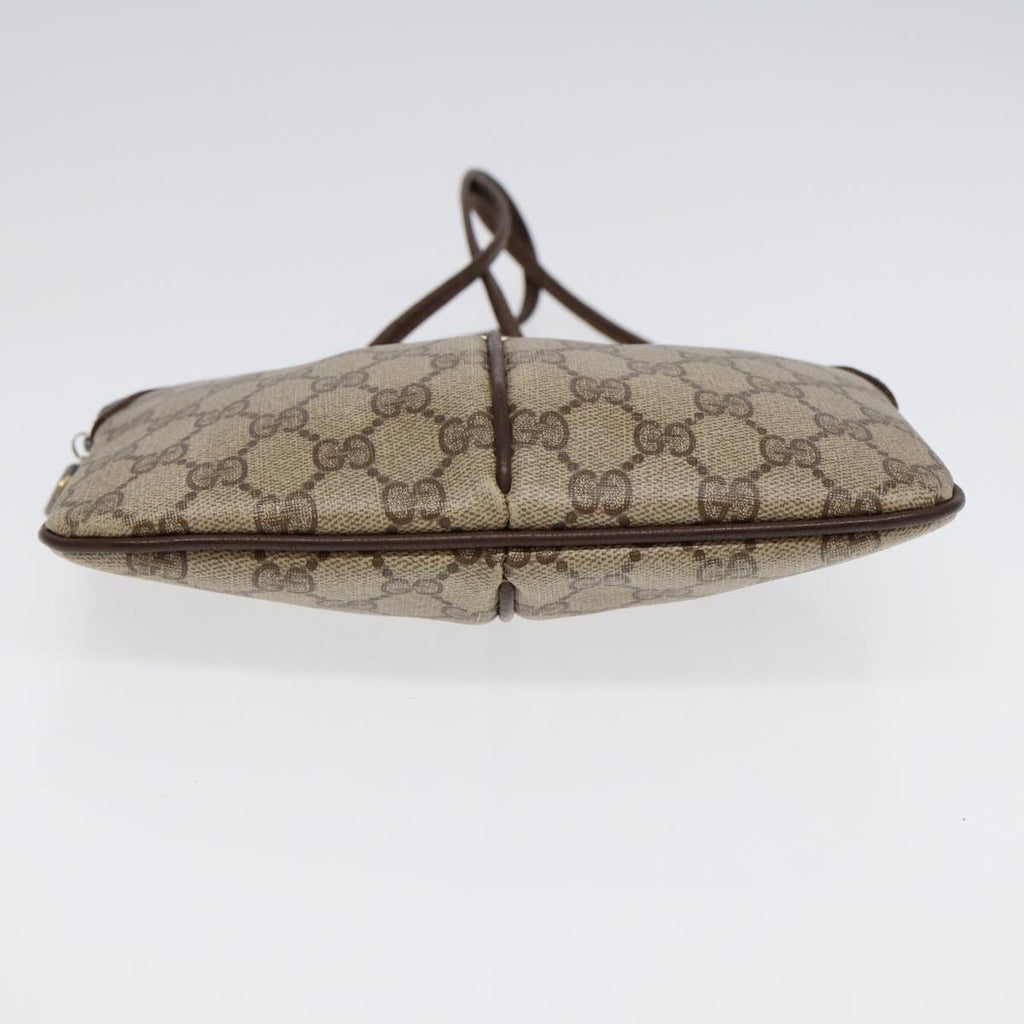 GUCCI GG Supreme Web Sherry Line Shoulder Bag PVC Beige 904 02 047 ep5542