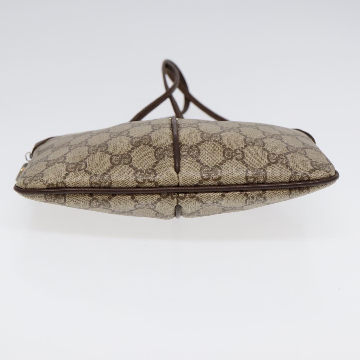 GUCCI GG Supreme Web Sherry Line Shoulder Bag PVC Beige 904 02 047 ep5542