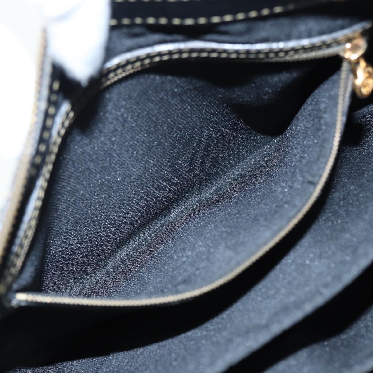 FENDI Pecan Canvas Shoulder Bag Brown Black gold ep5562