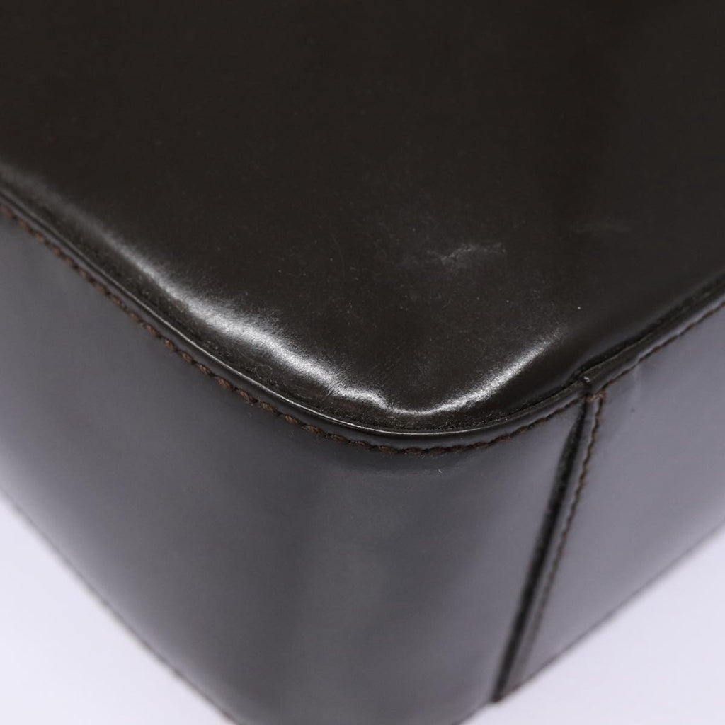 GUCCI Shoulder Bag Patent Leather Brown Silver 000 1013 0506 ep5570
