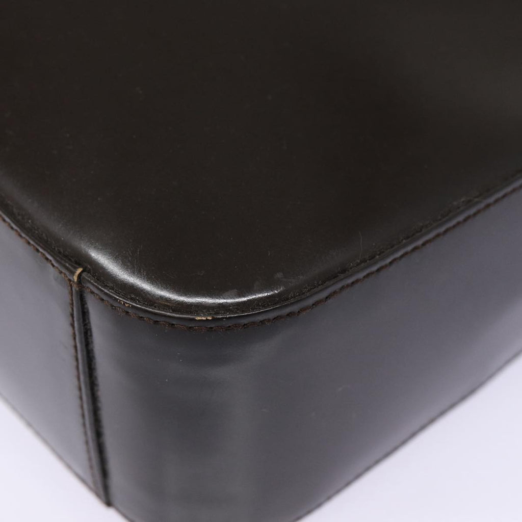 GUCCI Shoulder Bag Patent Leather Brown Silver 000 1013 0506 ep5570
