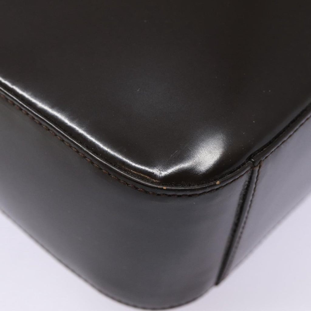 GUCCI Shoulder Bag Patent Leather Brown Silver 000 1013 0506 ep5570