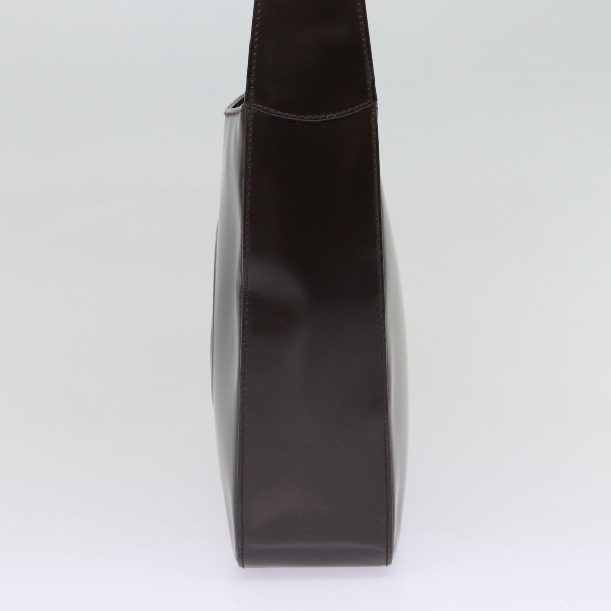 GUCCI Shoulder Bag Patent Leather Brown Silver 000 1013 0506 ep5570
