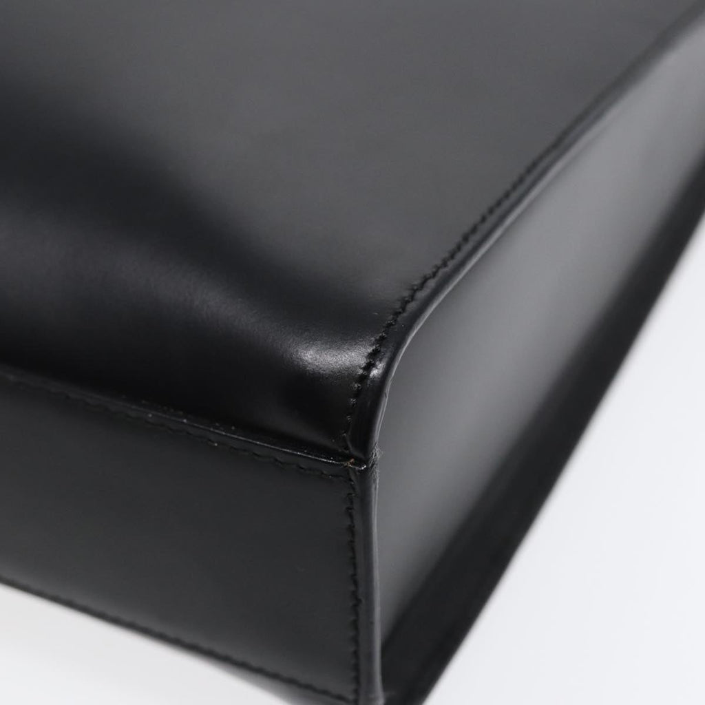 GUCCI Shoulder Bag Leather Black Silver ep5573
